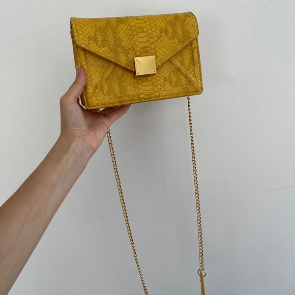 Snake print Yellow Summer bag - Picture 5 of 5